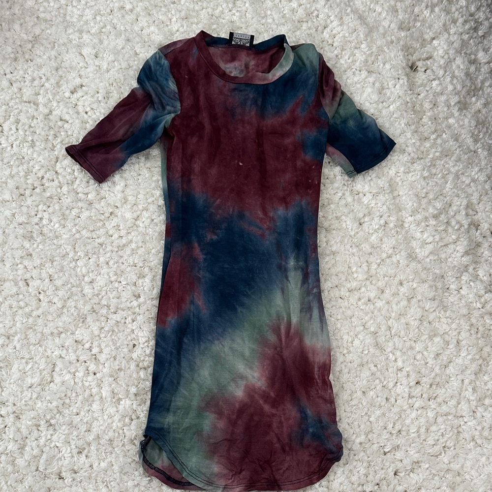 Royalty For Me Multicolor Tie-Dye Dress